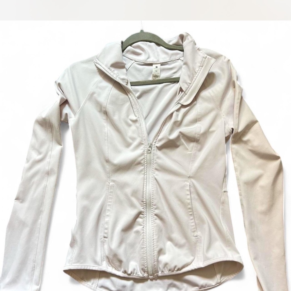 Light Beige Zip-Up Jacket